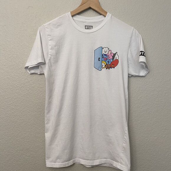 BT21 White Tee Size Medium - Picture 1 of 5